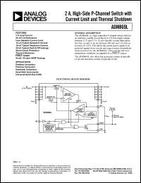 ADM869L datasheet: 2 A, High-Side P-Channel Switch with Current Limit and Thermal Shutdown ADM869L