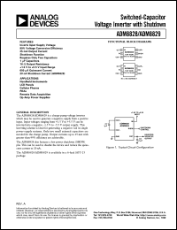 ADM8829 datasheet: Switched Capacitor Voltage Inverter ADM8829