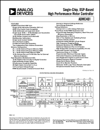 ADMC401 datasheet: High Performance Embedded DSP Based Motor Controller ADMC401