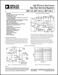 ADP1148 datasheet: High Efficiency, Synchronous Step-Down Switching Regulators ADP1148