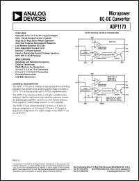 ADP1173 datasheet: Micropower DC-DC Converter ADP1173