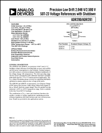 ADR390 datasheet: 2.048 V Precision Voltage Reference ADR390