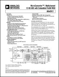 ADUC812 datasheet: ADuC812 Microconverter® = 8-Channel 12-Bit ADC + Dual 12-Bit DAC + Flash MCU ADUC812