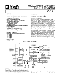 ADV7152L datasheet: Triple 10-Bit True Color Video RAM-DAC ADV7152L