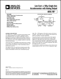 ADXL190 datasheet: ±100g single axis accelerometer with analog output ADXL190