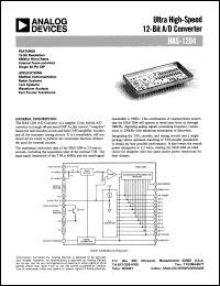 HAS-1204 datasheet: Ultra High-Apeed 12-Bit A/D Converter HAS-1204