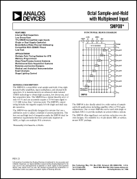 SMP08 datasheet: Octal Sample-and-Hold with Multiplexed Input SMP08