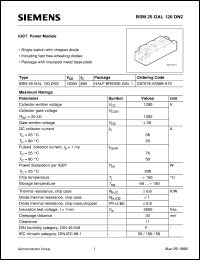 BSM25GAL120DN2 datasheet: 1200V/38A IGBT power module BSM25GAL120DN2