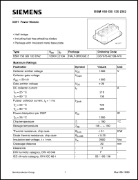 BSM150GB120DN2 datasheet: 1200V/210A IGBT power module BSM150GB120DN2