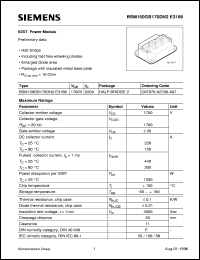 BSM150GB170DN2E3166 datasheet: 1700V/220A IGBT power module BSM150GB170DN2E3166