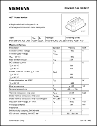 BSM200GAL120DN2 datasheet: 1200V/290A IGBT power module BSM200GAL120DN2