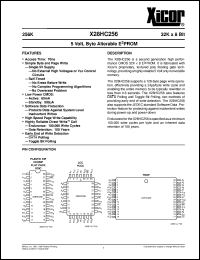 X28HC256PM-12 datasheet: 256K (32K x 8bit) 5 volt, byte alterable E2PROM X28HC256PM-12