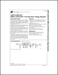 LM2574HVMX-15 datasheet: SIMPLE SWITCHER 0.5A Step-Down Voltage Regulator LM2574HVMX-15