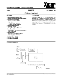 X88257J datasheet: 256K (32768 x 8bit) E2 Micro-Peripheral X88257J