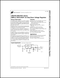 LM2576S-ADJ datasheet: SIMPLE SWITCHER 3A Step-Down Voltage Regulator LM2576S-ADJ