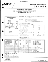 2SA1463 datasheet: Silicon transistor 2SA1463