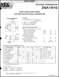 2SA1610-T2 datasheet: Silicon transistor 2SA1610-T2
