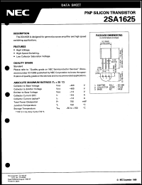 2SA1625/JM datasheet: Silicon transistor 2SA1625/JM