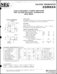 2SB624-T1B datasheet: Silicon transistor 2SB624-T1B