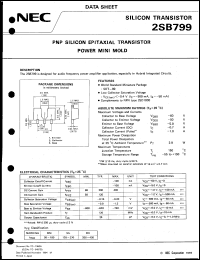 2SB799-T1 datasheet: Silicon transistor 2SB799-T1