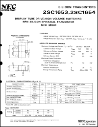 2SC1653-T1B datasheet: Silicon transistor 2SC1653-T1B