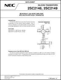 2SC2148 datasheet: For amplify microwave low noise. 2SC2148