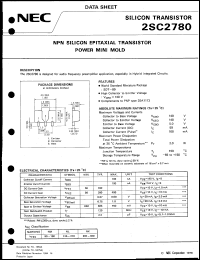 2SC2780-T1 datasheet: Silicon transistor 2SC2780-T1