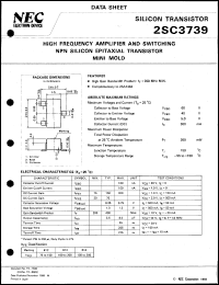 2SC3739-T2B datasheet: Silicon transistor 2SC3739-T2B