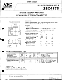 2SC4178-T2 datasheet: Silicon transistor 2SC4178-T2