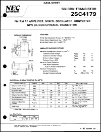 2SC4179-T2 datasheet: Silicon transistor 2SC4179-T2