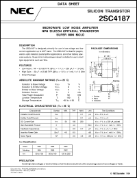 2SC4187 datasheet: Silicon transistor 2SC4187