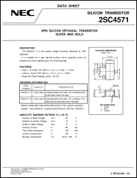 2SC4571 datasheet: NPN epitaxial type silicon transistor 2SC4571