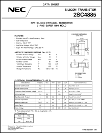 2SC4885 datasheet: Silicon transistor 2SC4885