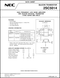 2SC5014-T1/-T2 datasheet: NPN epitaxial-type silicon transistor 2SC5014-T1/-T2