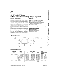 LM2577T-ADJ datasheet: SIMPLE SWITCHER Step-Up Voltage Regulator LM2577T-ADJ