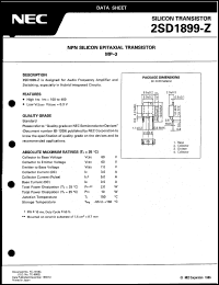 2SD1899-Z datasheet: Silicon power transistor 2SD1899-Z
