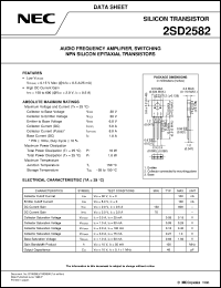 2SD2582 datasheet: Power transistor MP-5A radio-controller motor drive 2SD2582