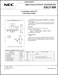 2SJ199-T2 datasheet: P-channel MOS FET 2SJ199-T2