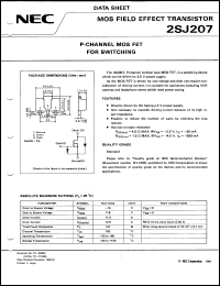 2SJ207 datasheet: MOS field effect transistor 2SJ207