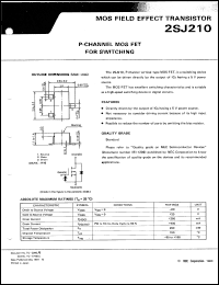 2SJ210-L datasheet: P-channel MOS FET 2SJ210-L