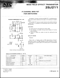 2SJ211-T2B datasheet: P-channel MOS FET 2SJ211-T2B