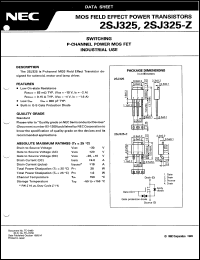 2SJ325-Z-E2 datasheet: P-channel enhancement type 2SJ325-Z-E2