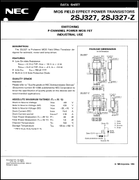 2SJ327 datasheet: P-channel enhancement type 2SJ327