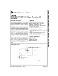 LM2586S-12 datasheet: SIMPLE SWITCHER 3-Amp Flyback Regulator LM2586S-12