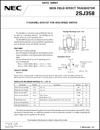 2SJ358-T1 datasheet: P-channel MOS FET (-60V, +-3A) 2SJ358-T1