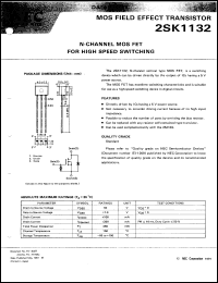 2SK1132 datasheet: N-channel MOS FET 2SK1132