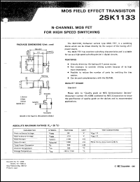 2SK1133-T1B datasheet: N-channel MOS FET 2SK1133-T1B