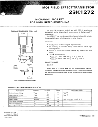 2SK1272-T datasheet: N-channel MOS FET 2SK1272-T