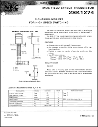 2SK1274-T datasheet: N-channel power MOS FET 2SK1274-T