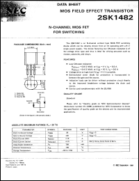 2SK1482 datasheet: N-channel MOS FET 2SK1482